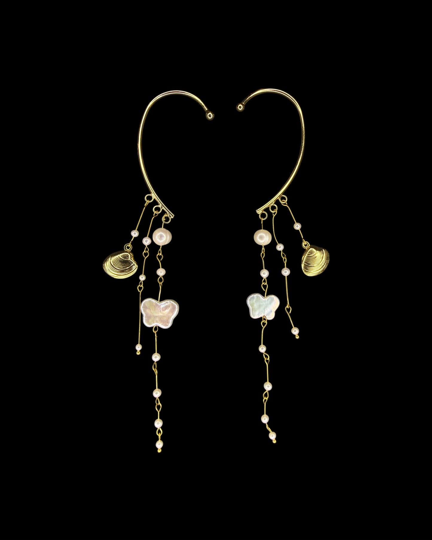 Butterfly garden earcuff