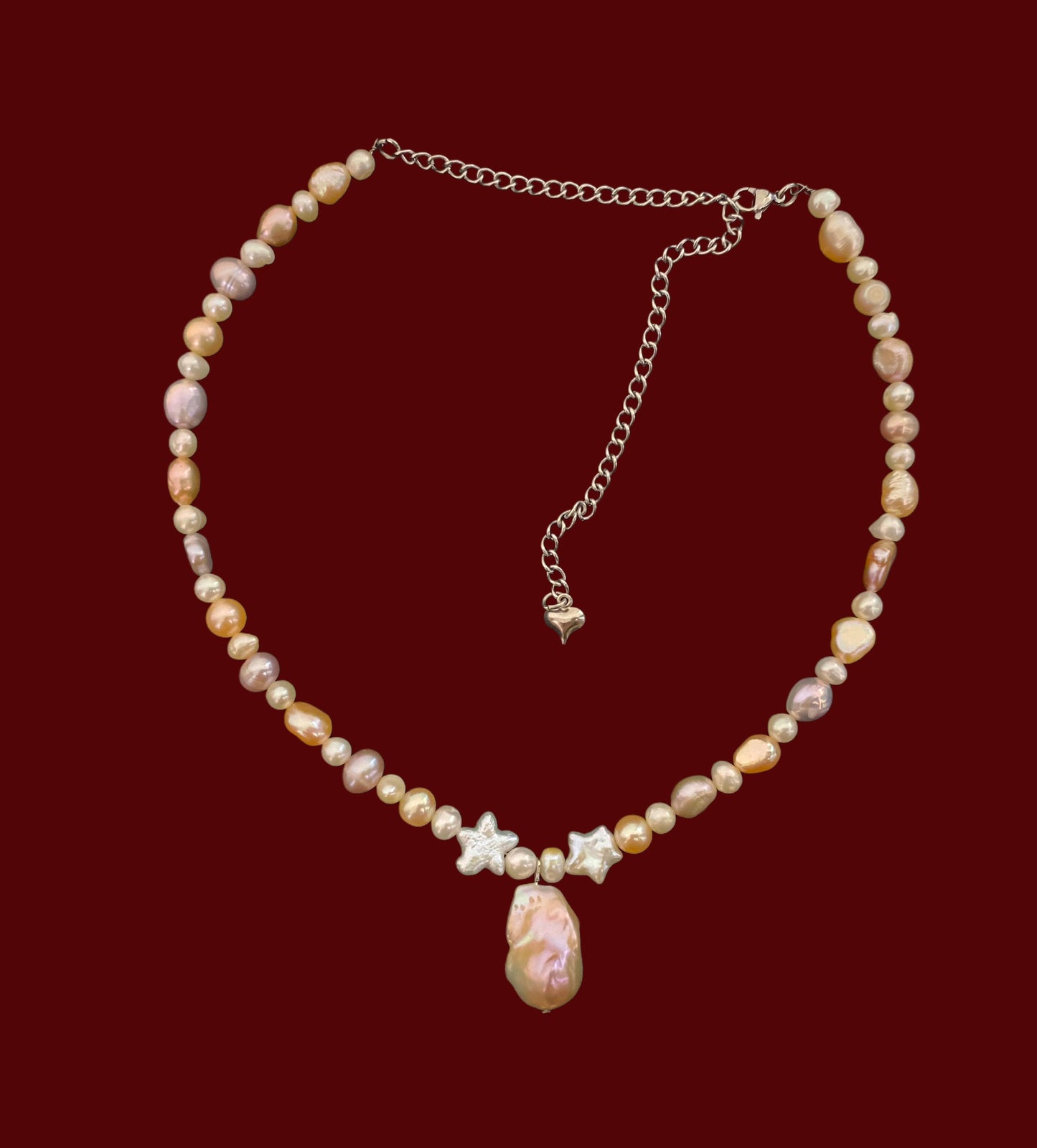 Mermaid drop pearl choker