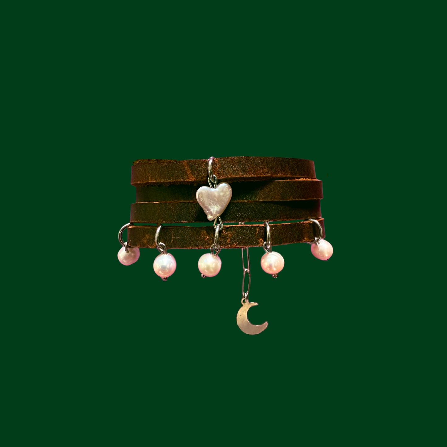 Rockstar girlfriend leather bracelet