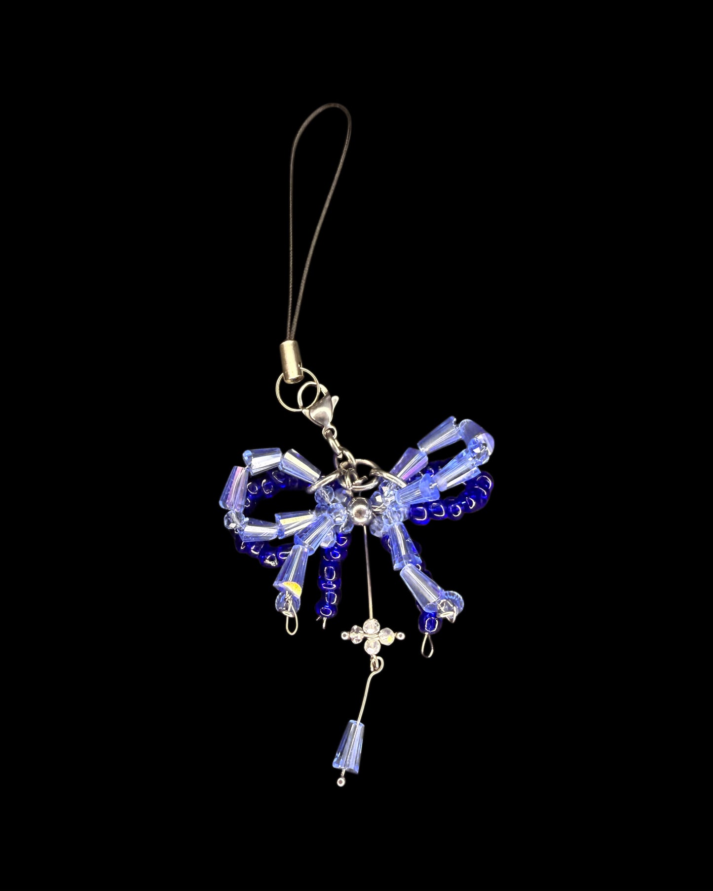 Electric love bow phone charm