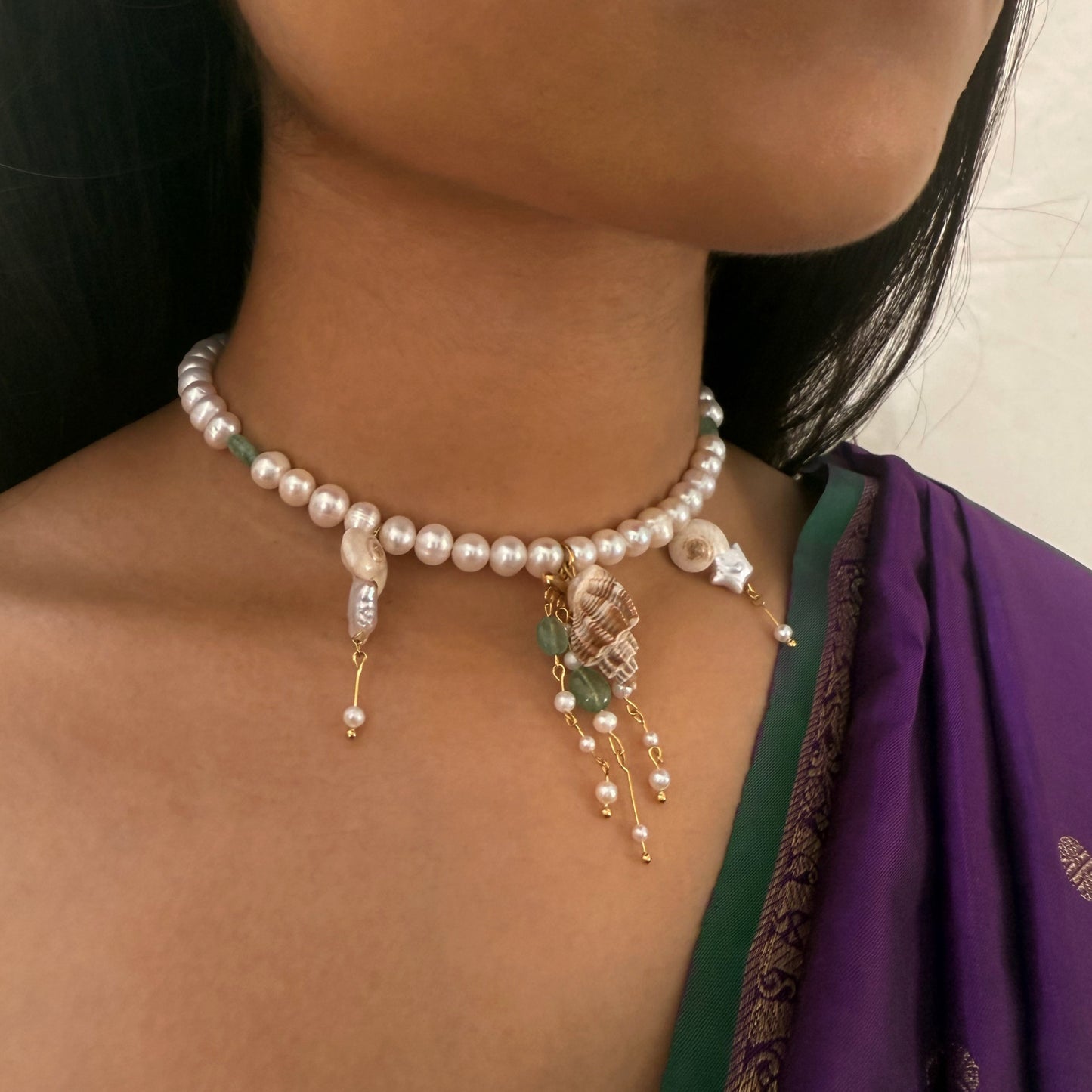 Crazy mermaid lady choker