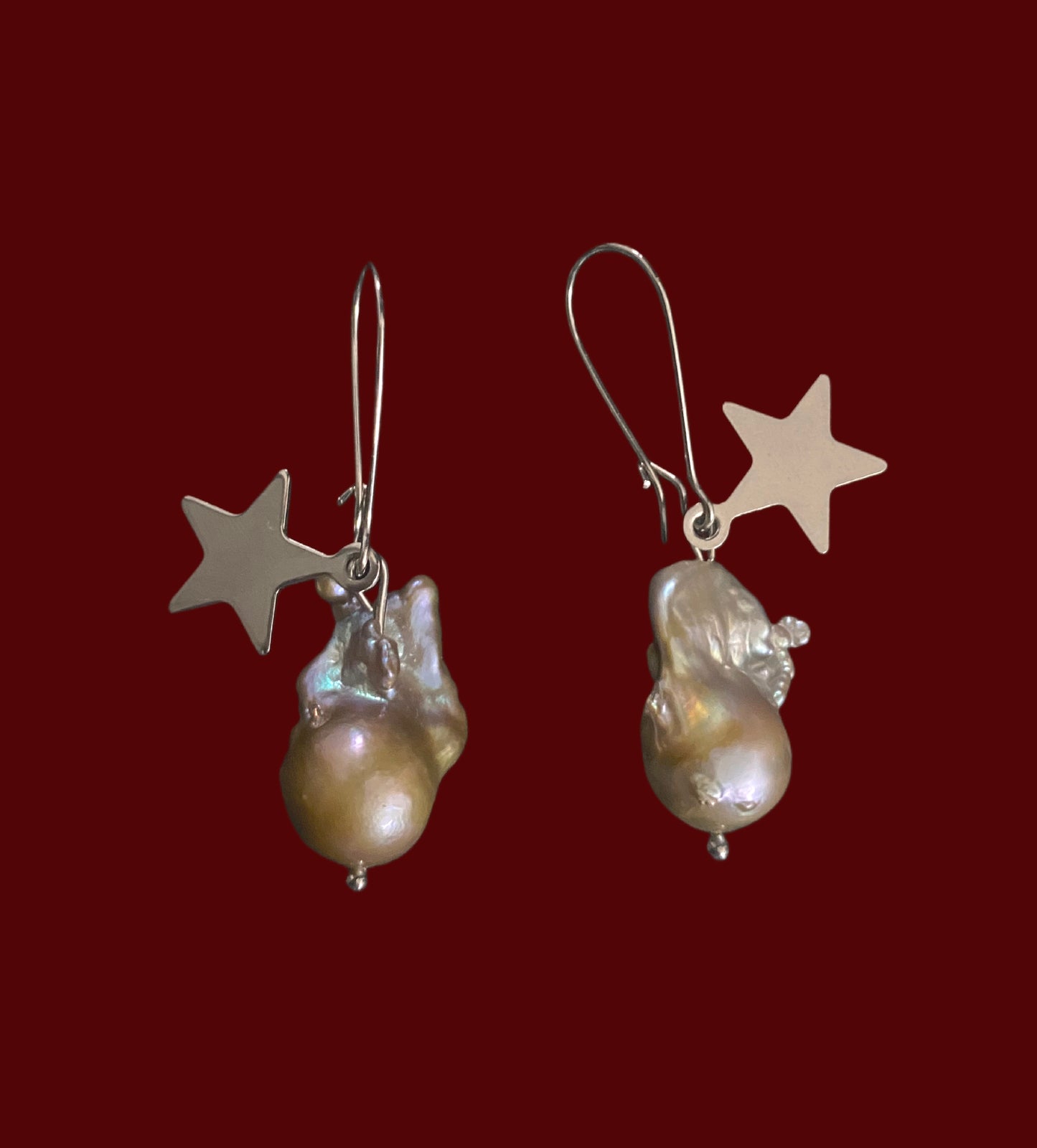 Copper fireball peal hoops