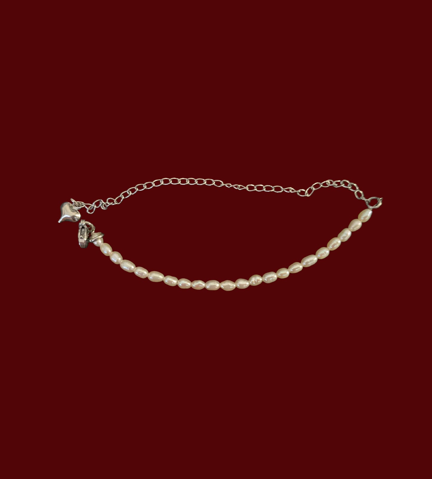 Tiny rice pearl bracelet {freshwater cultured pearl}