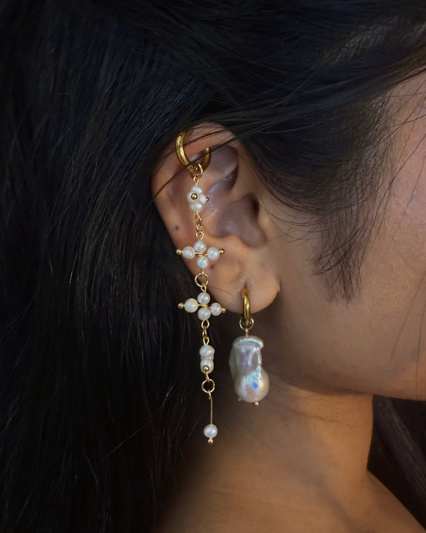 Luck on fire clover hoops mismatched