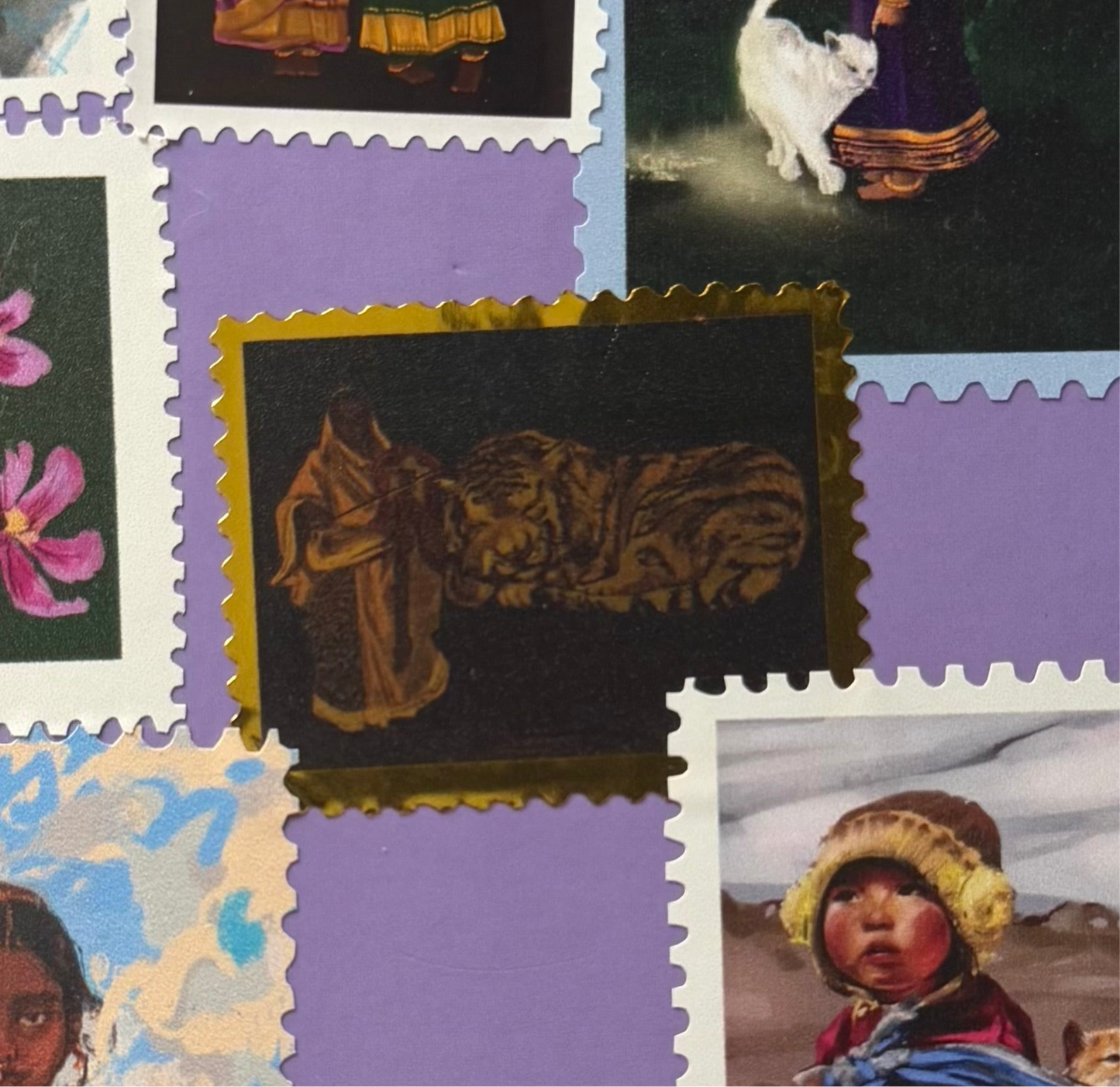 Band in gold stamp sticker