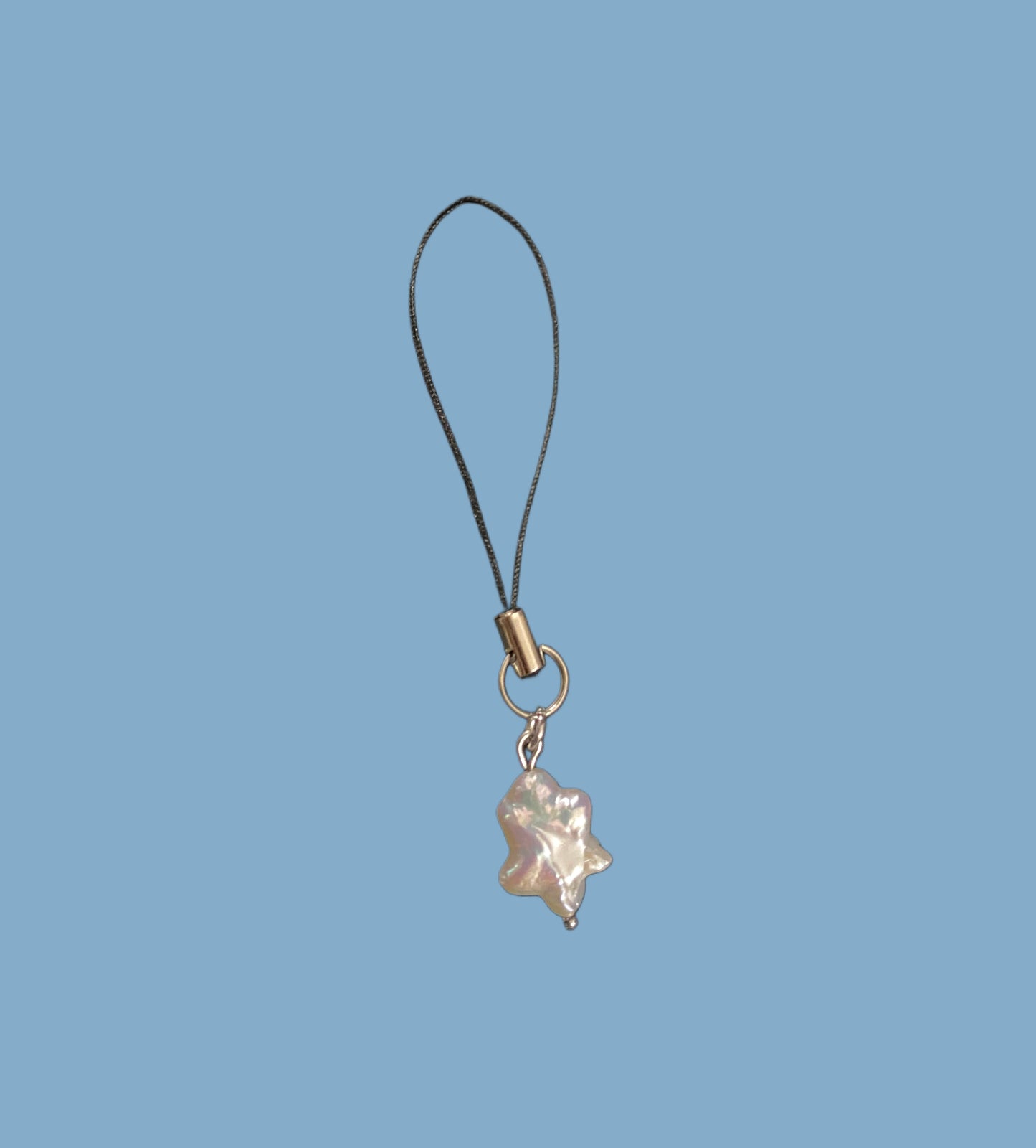 Heart pearl phone charm