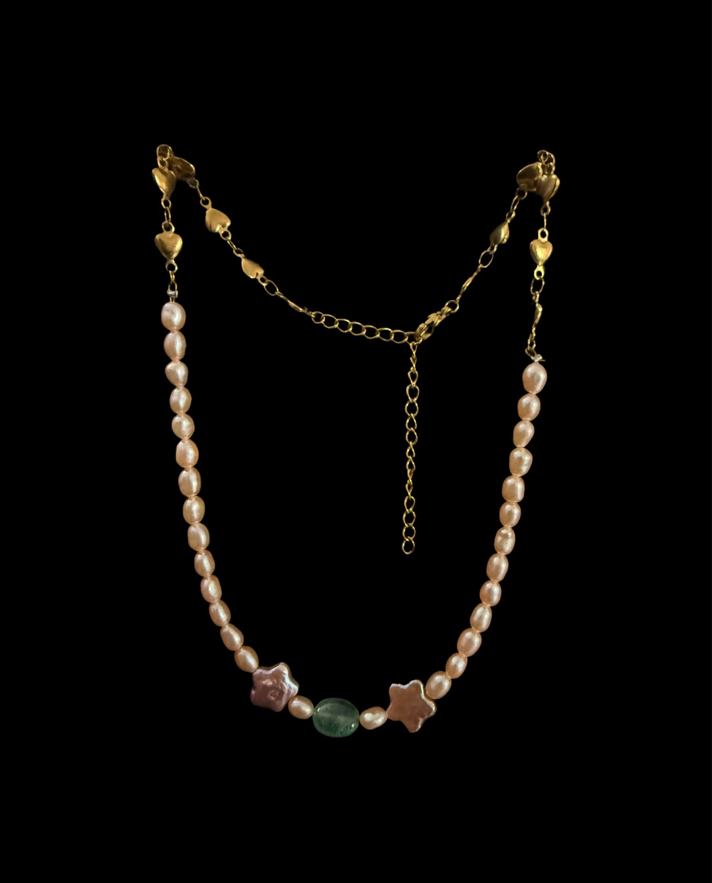 Pink stars holding hands