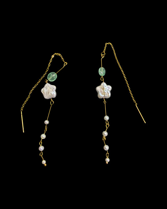 Hanging flower vase threader
