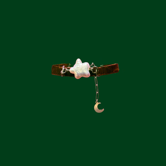 Shooting star leather bracelet