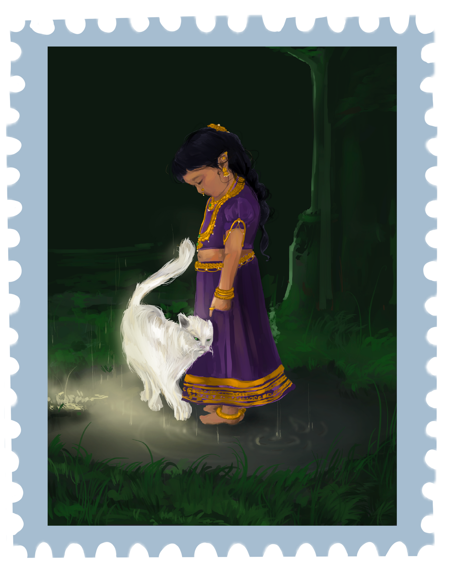 Cat distribution stamp