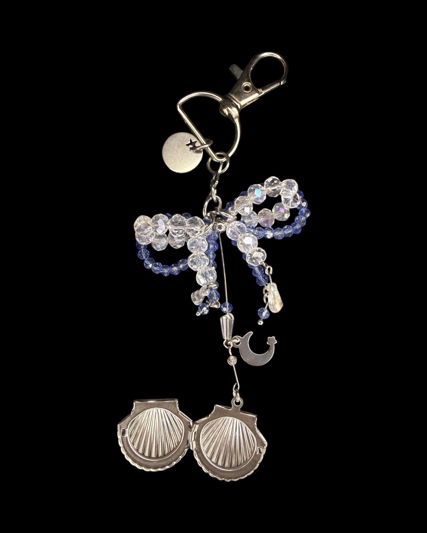 Gift of shell locket bag charm