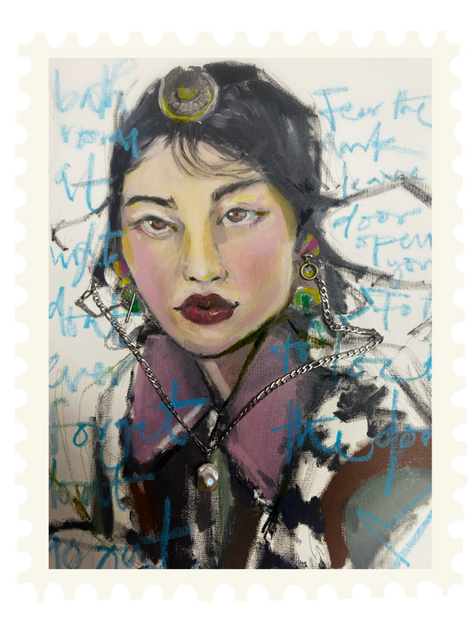 The pearl necklace stamp