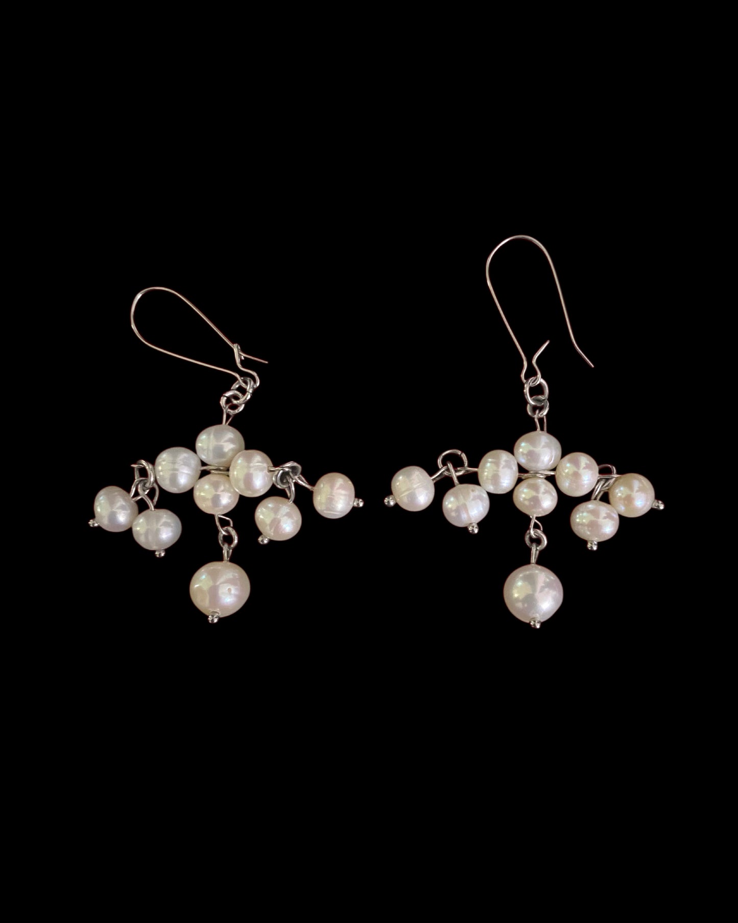 Chunky clover motif earrings