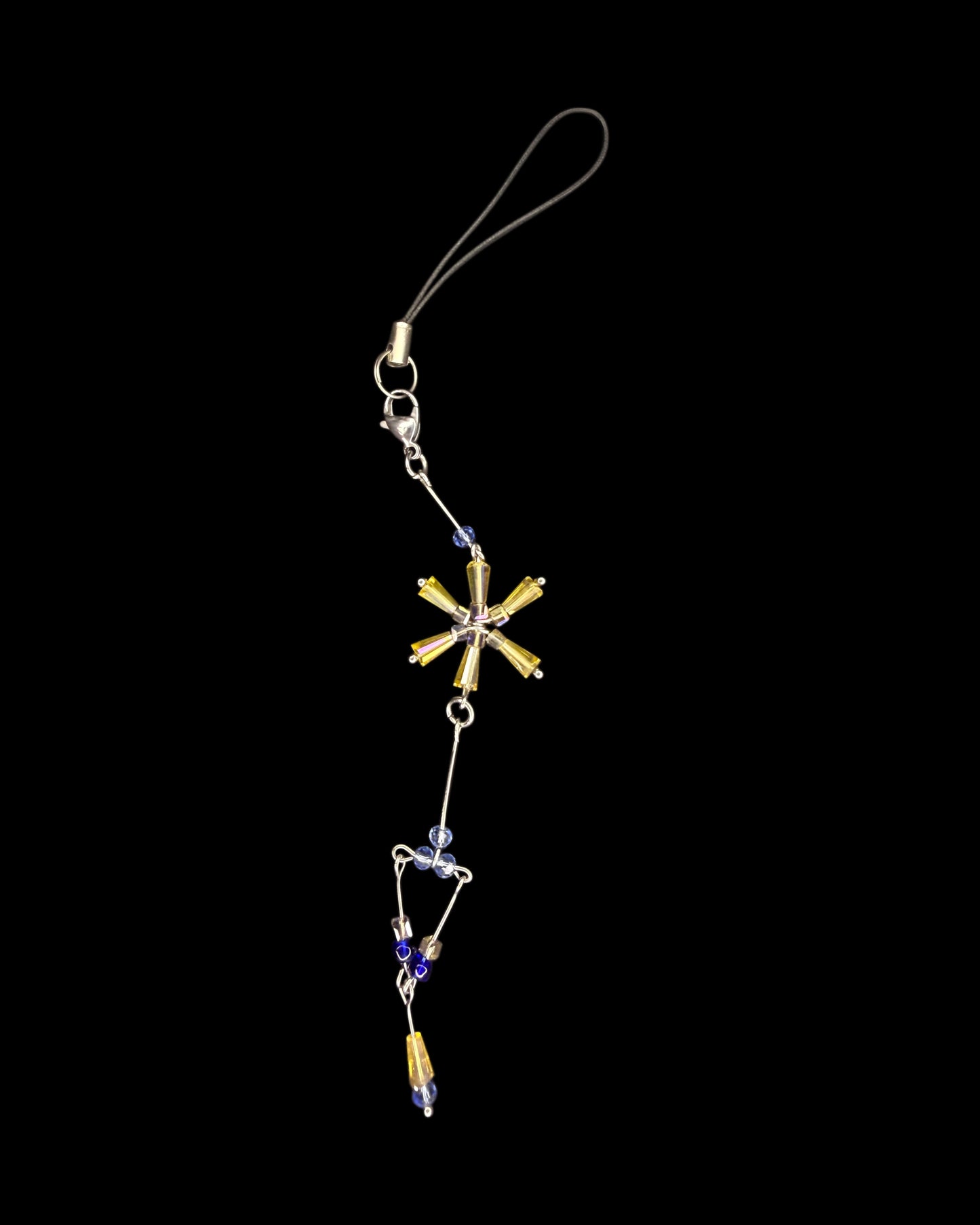 Snow flake phone charm
