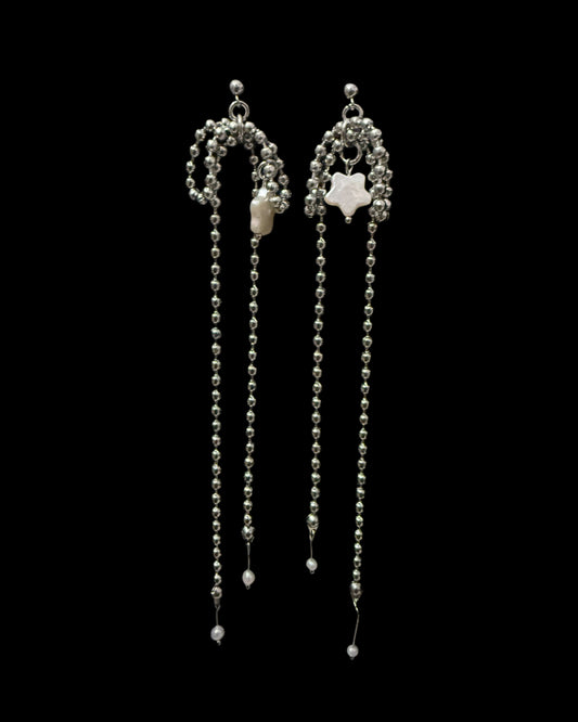 Dog collar bow earrings