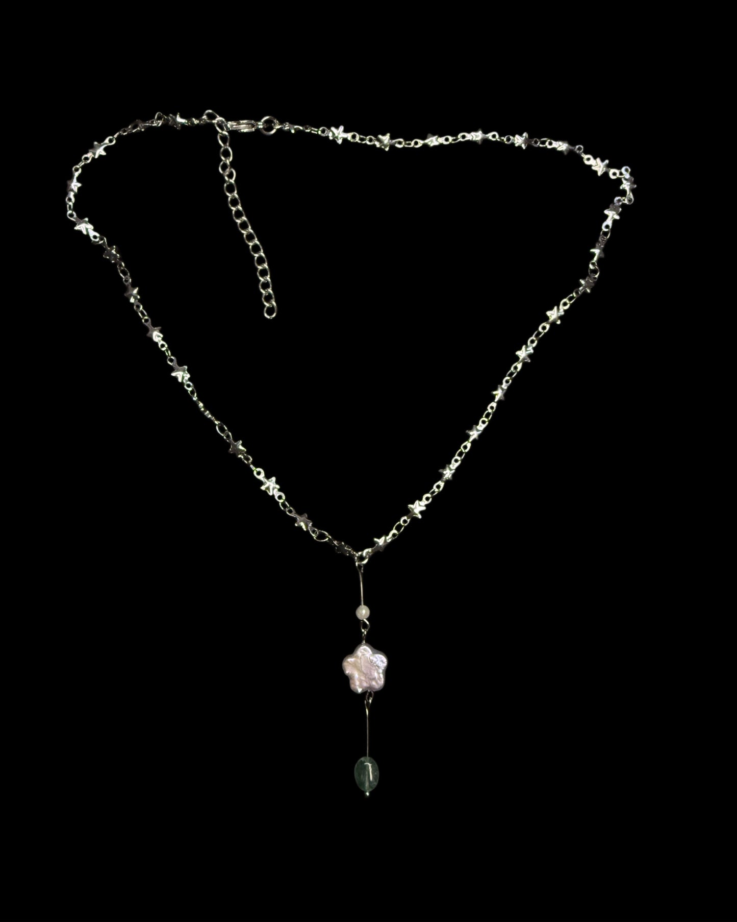 Silver star around the neck