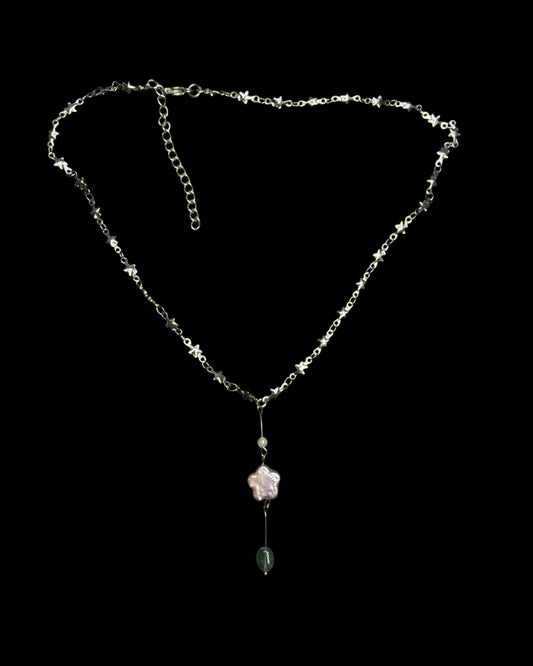 Silver star around the neck