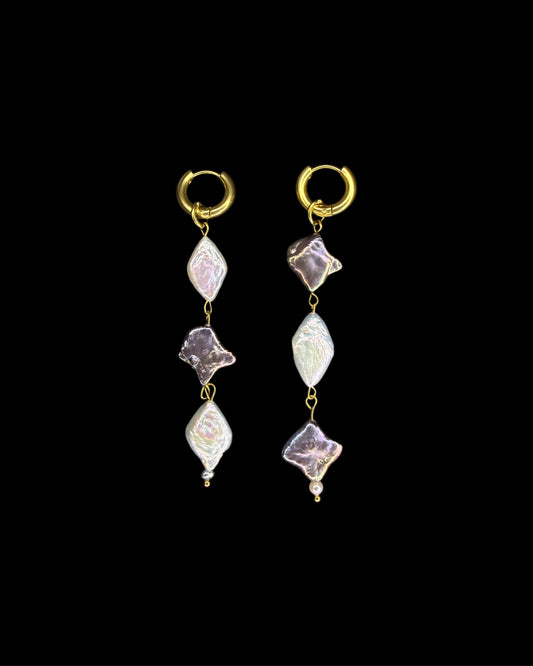 Checks earrings