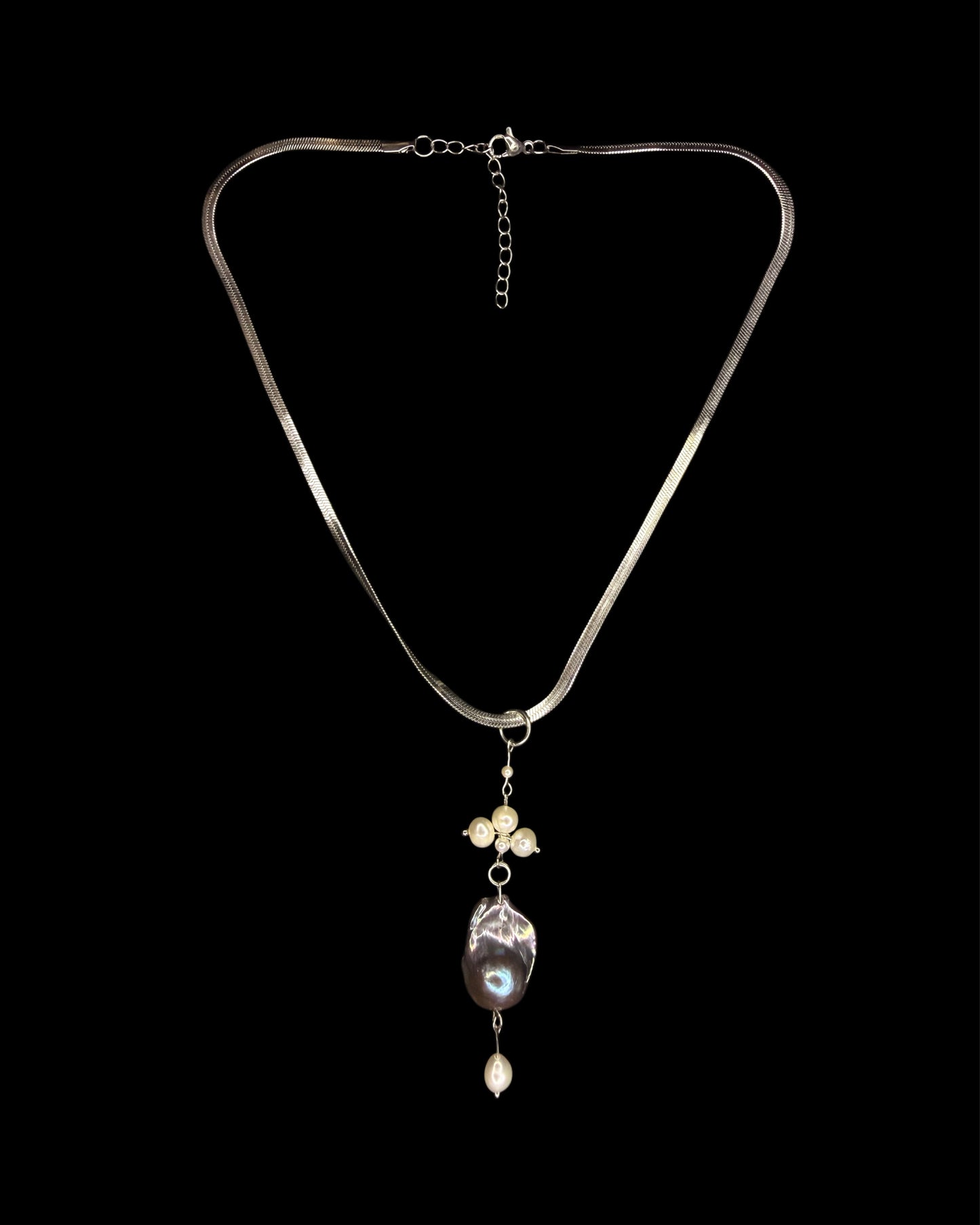 Clover or spades snake chain
