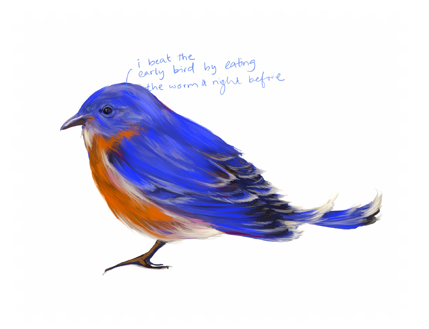 Halographic extra early bird stamp