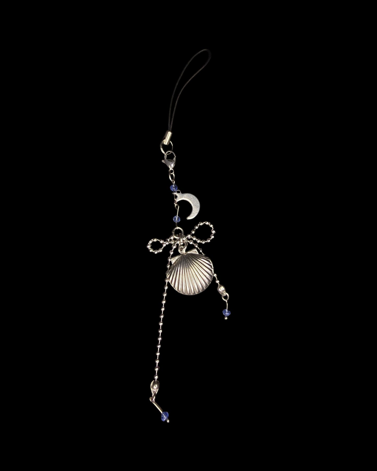 Shell you open pocket phone charm/ keychain