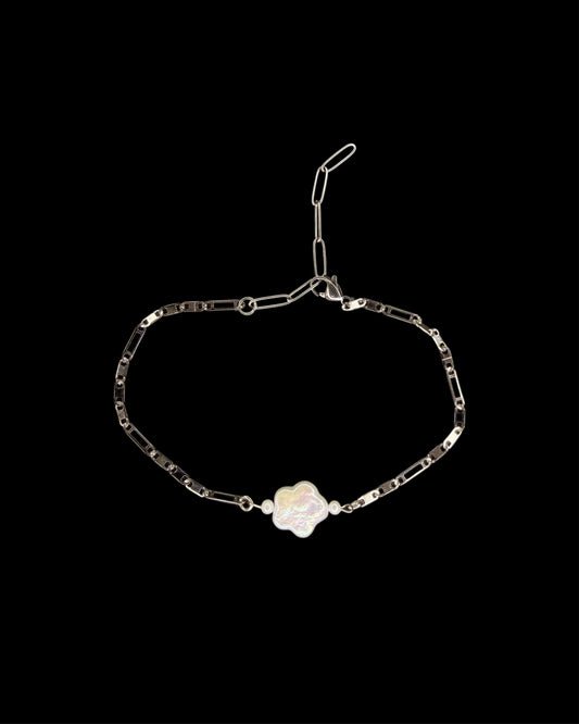 Flower on wrist bracelet