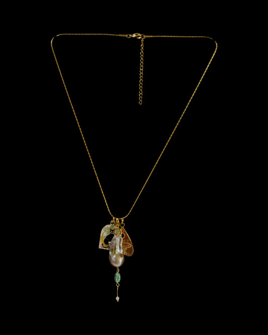 Cult started multiple charm necklace