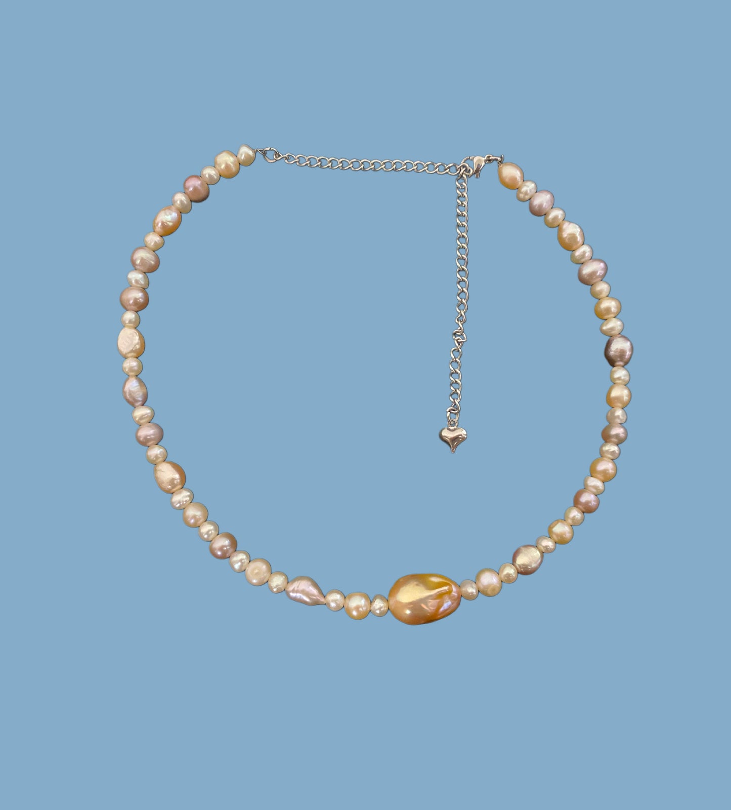 Mermaid mix choker {freshwater cultured pearl}