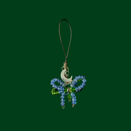 Blue and green baby phone charm