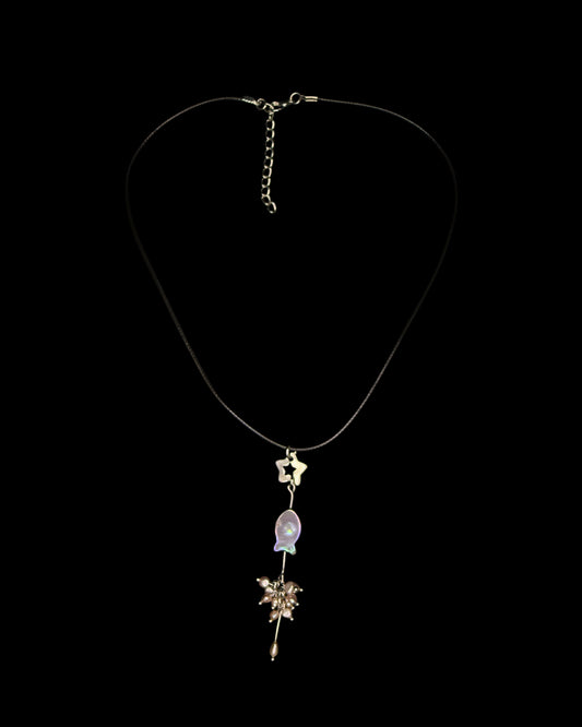 Dried fish necklace