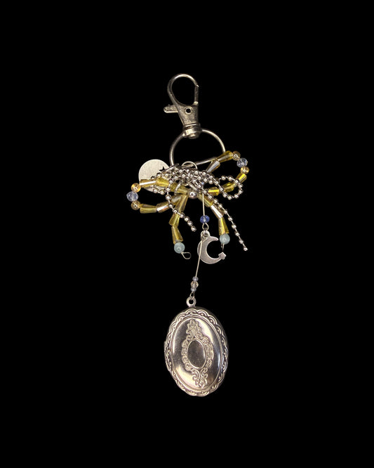 Sunshine bow locket bag charm