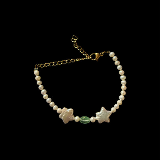 Stars holding hands bracelet