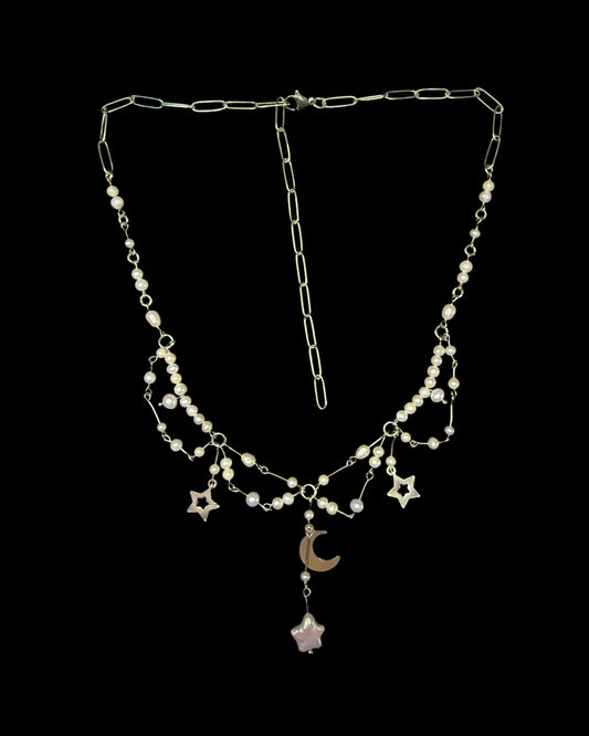 Stars and the moon choker