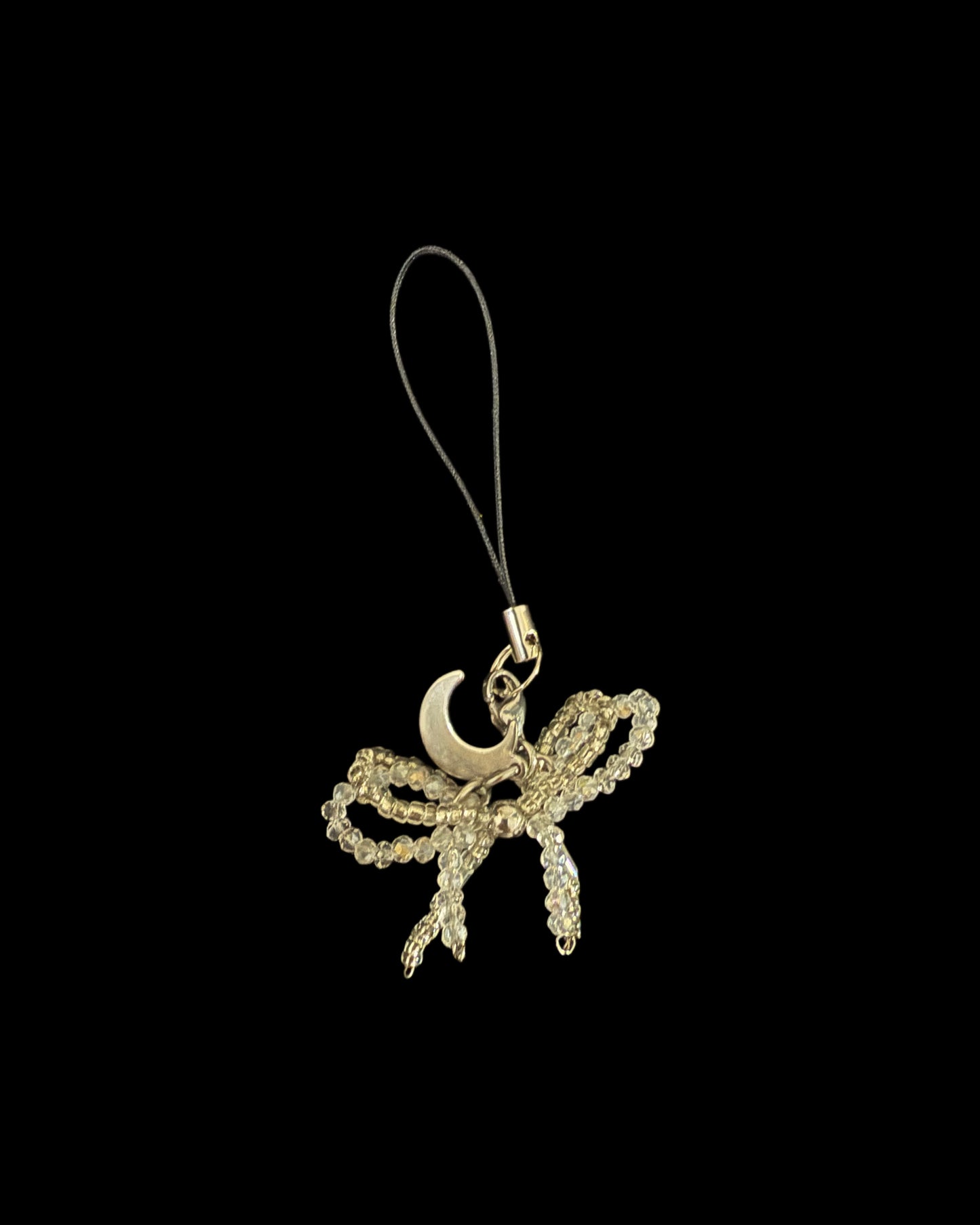 Icy moon phone charm